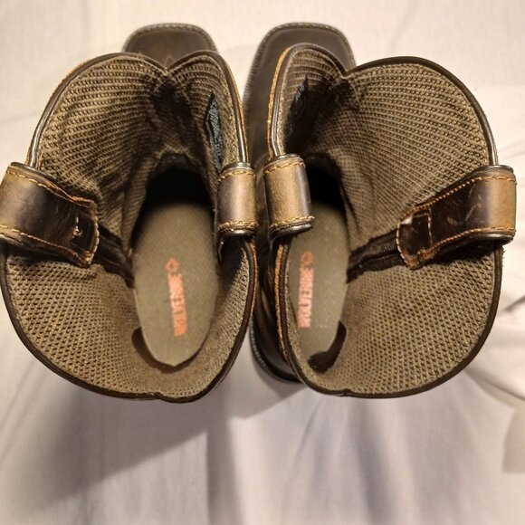 Wolverine Mens Rancher Work Boots 7.5M Brown Leather Mid Calf Steel Toe Western - Picture 16 of 16